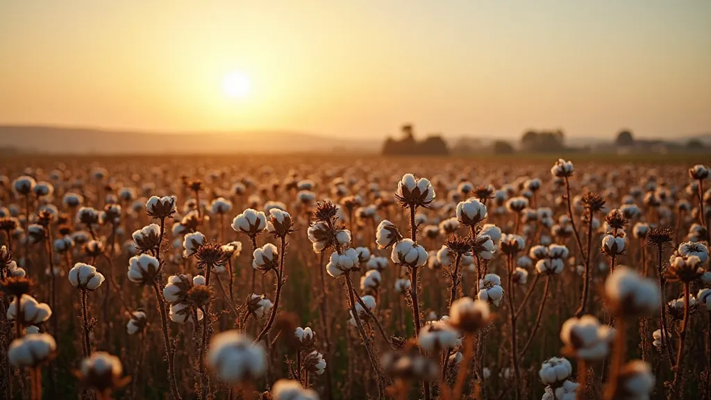 Field of cotton plants