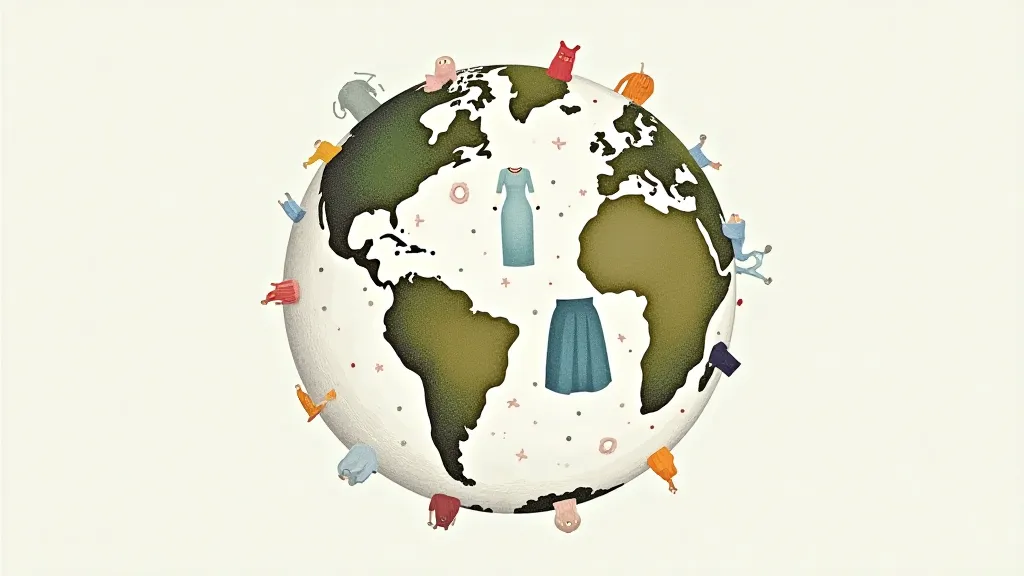 Fashion and the planet illustration