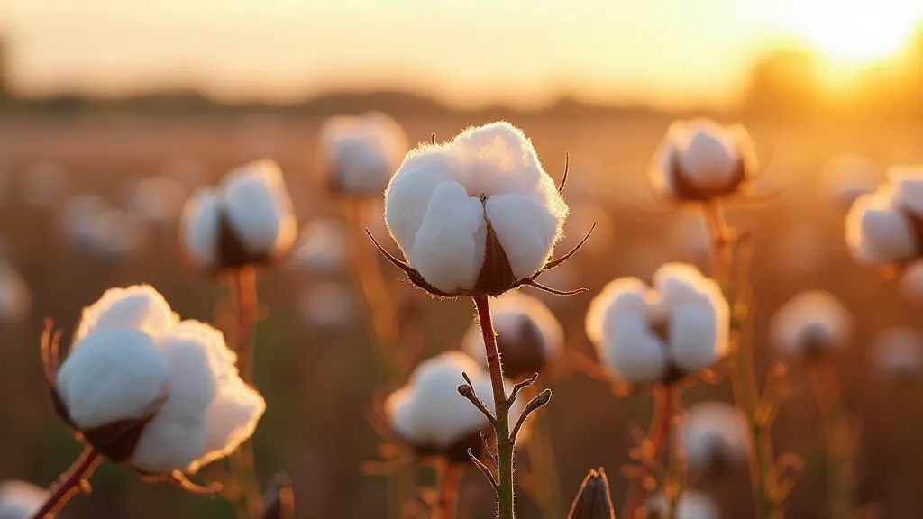 Organic cotton field